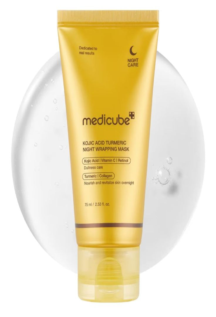 Medicube – Mascarilla Nocturna Iluminadora con Ácido Kójico y Cúrcuma, 75 ml