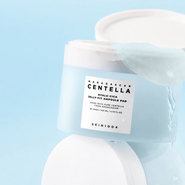 SKIN1004 – Discos de Ampolla Hyalu-Cica Jelly-Fit de Centella de Madagascar, 60 unidades