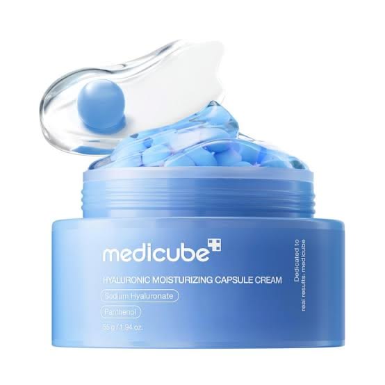 Medicube – Crema Hidratante con Cápsulas de Ácido Hialurónico – 55 g