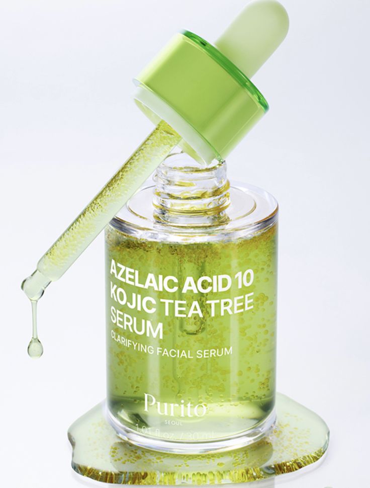 PURITO – Sérum de Ácido Azelaico 10%, Ácido Kójico y Árbol del Té, 30 ml
